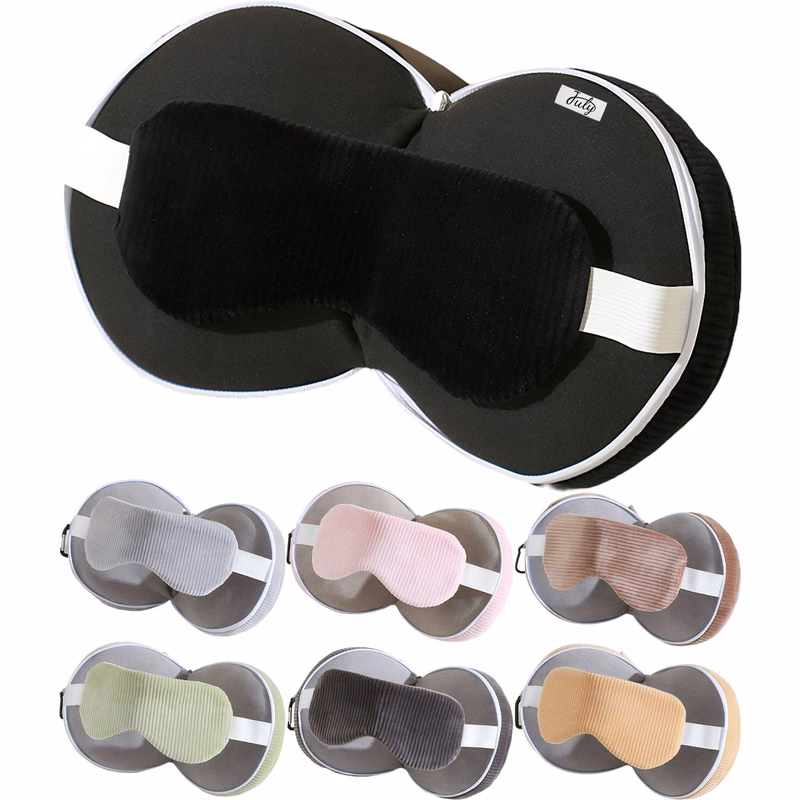 2 in 1 Memory Foam Travel Pillow Eye Mask