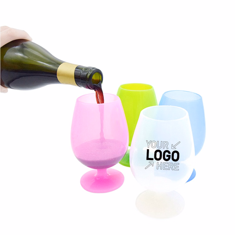 Unbreakable Rubber/Silicon Wine Glasses for Outdoor Camping,Goblet