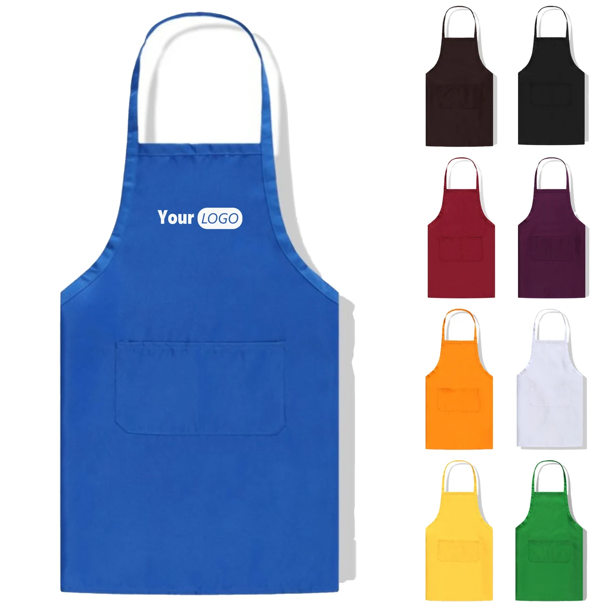 Polyester Kitchen Neck Hanging Work Apron 1