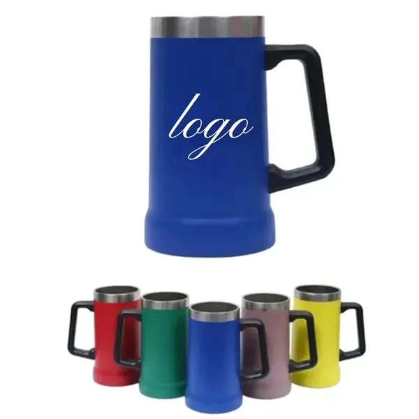 24oz Insulated Stainless Steel Beer for Commutes, Fitness and Travel 1