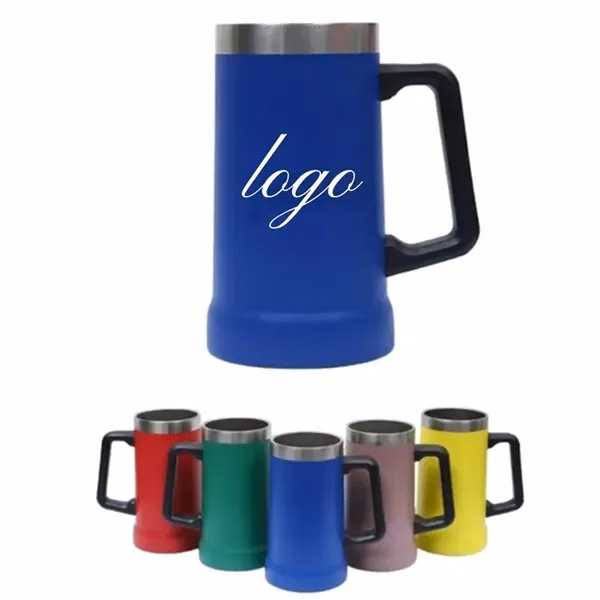 24oz Insulated Stainless Steel Beer for Commutes, Fitness and Travel