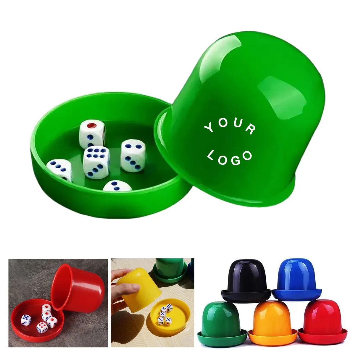 Compact Dice Cup with Lid for Travel Play 1