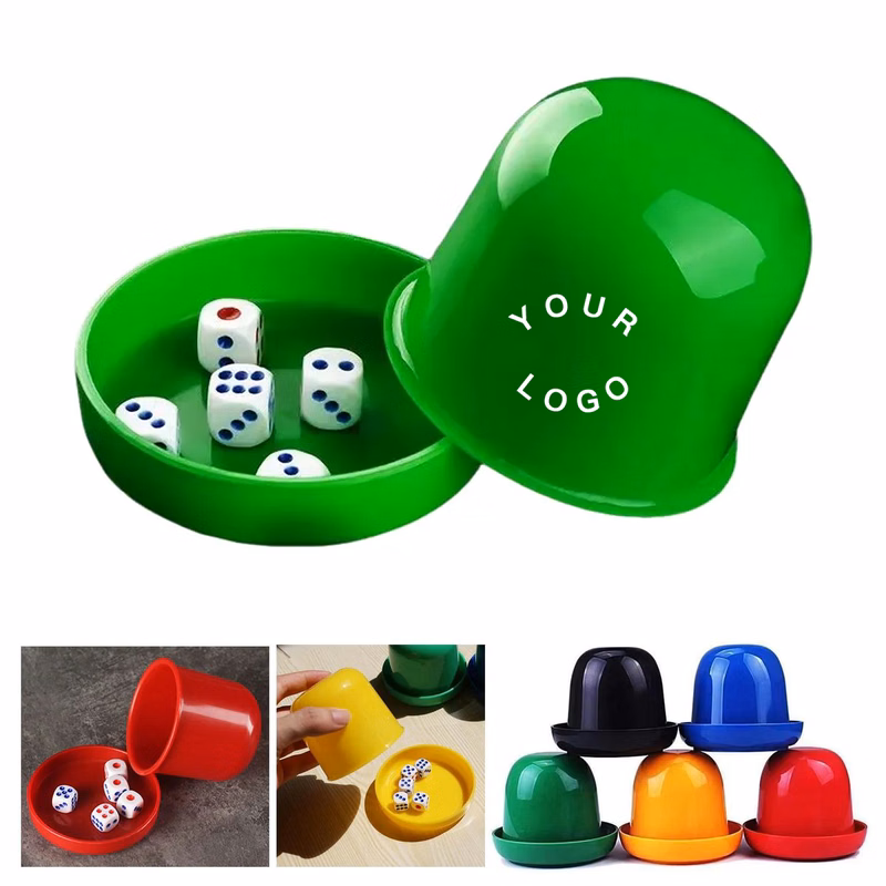 Compact Dice Cup with Lid for Travel Play