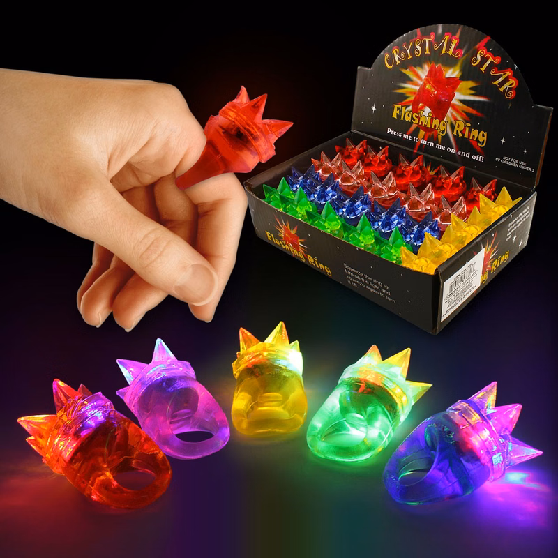 Flower Shaped LED Jelly Rings