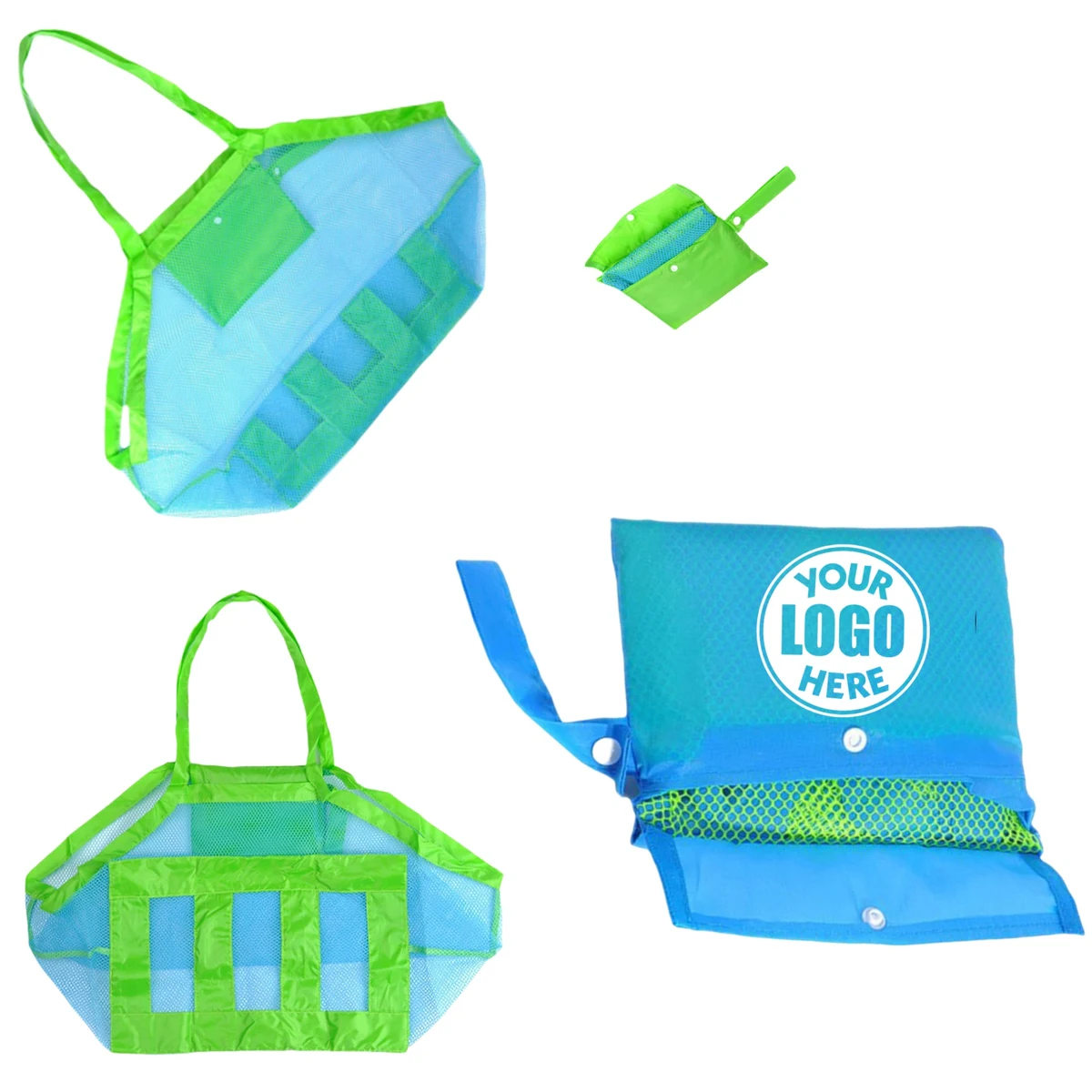 Foldable Sand Toy Mesh Tote Bag 1