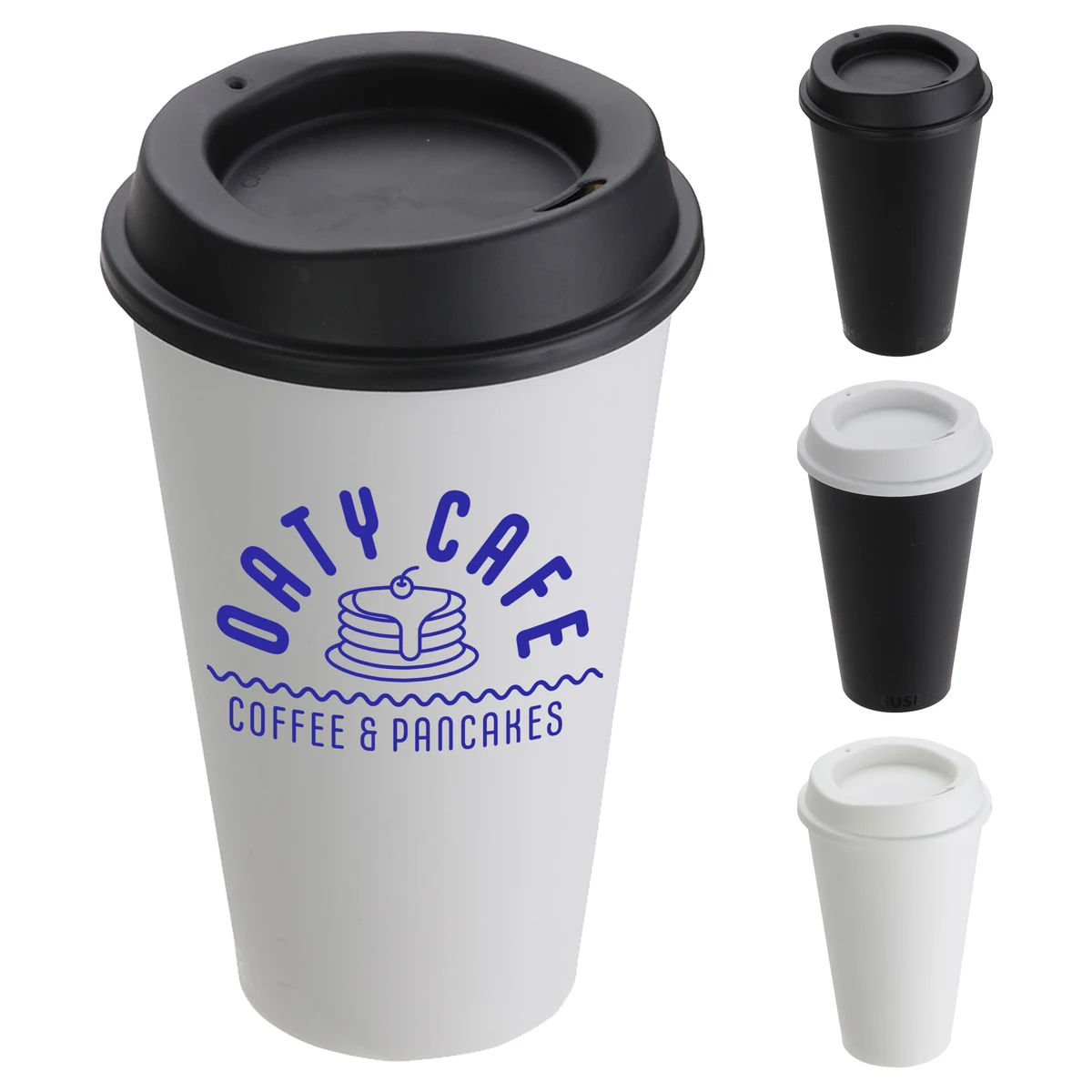 Plastic Reusable Coffee Cup - 16 oz. 1