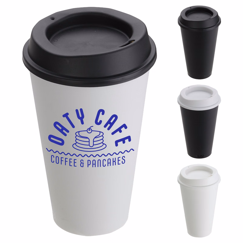 Plastic Reusable Coffee Cup - 16 oz.
