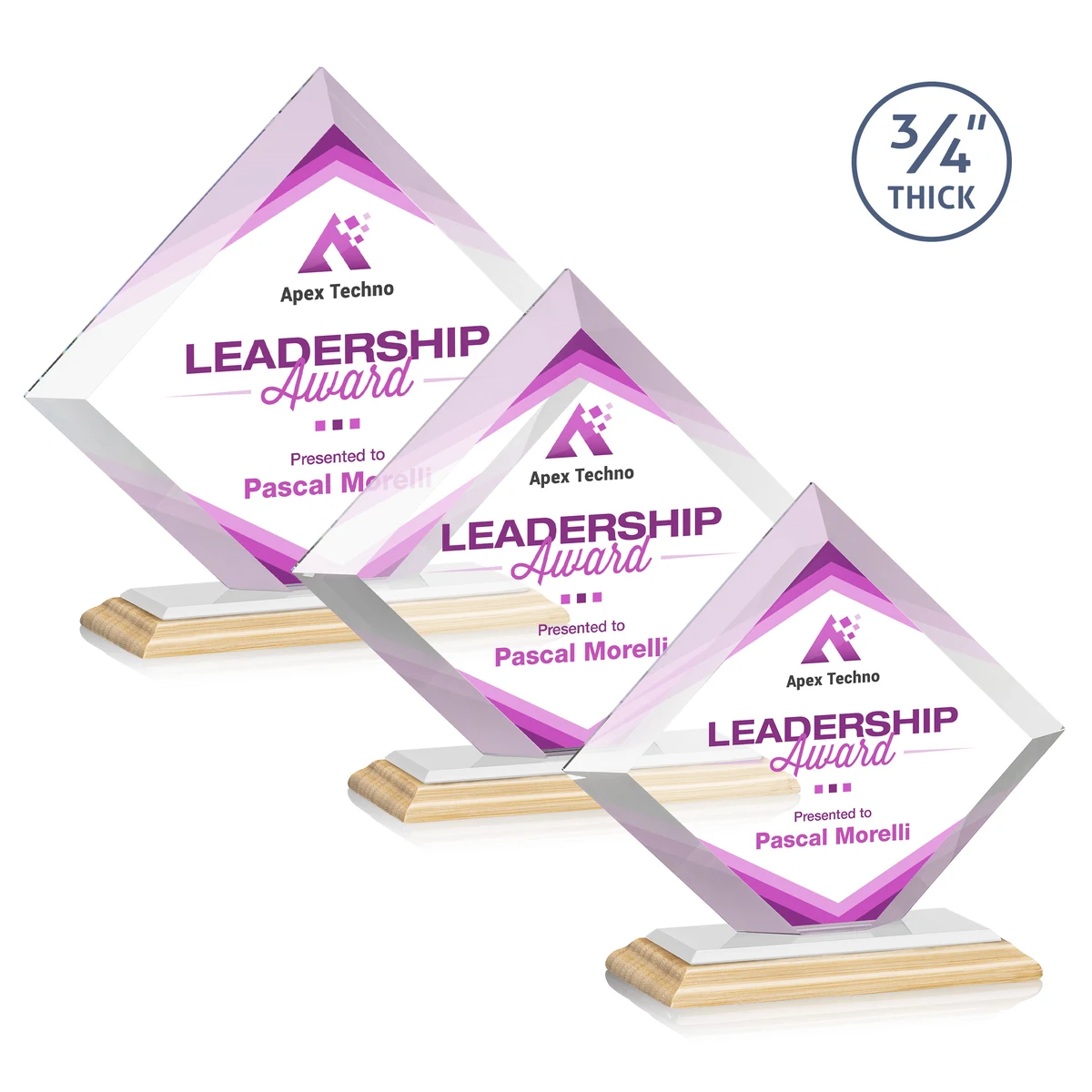 Belaire VividPrint™ Award - Bamboo/White 1