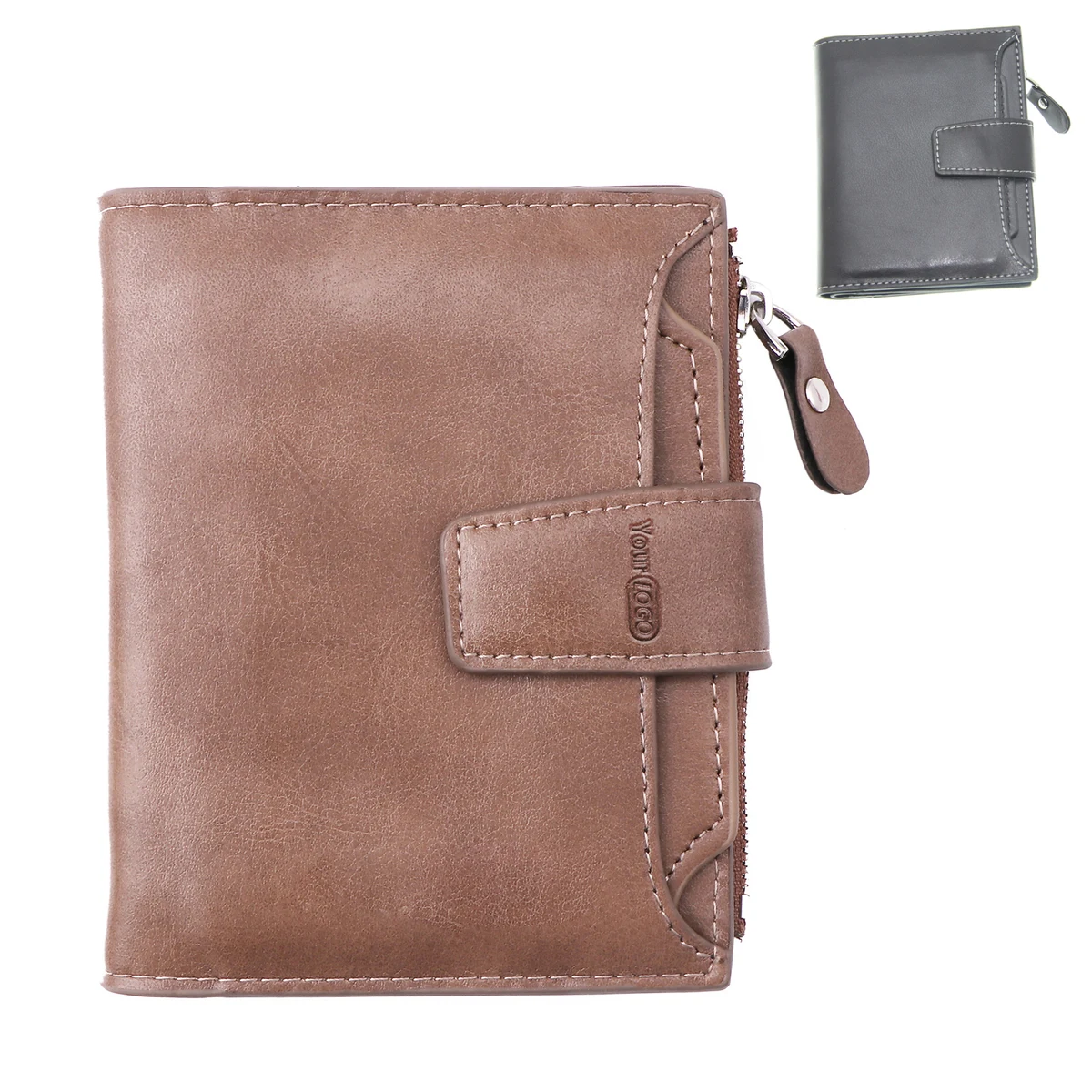 PU folding buckle small wallet 1