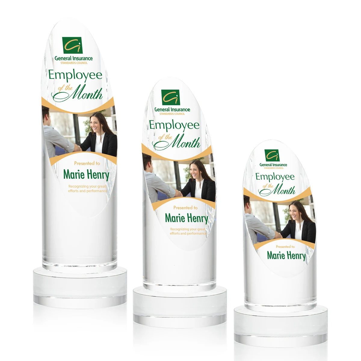 Lauder VividPrint™ Award on Base - Clear 1