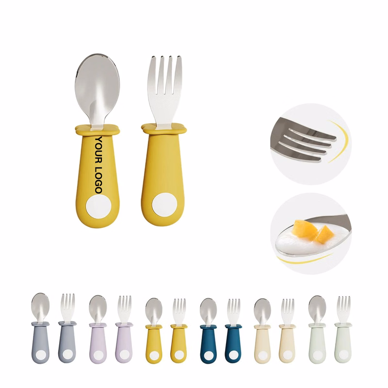 Silicone Training Spoon and Fork for Infants