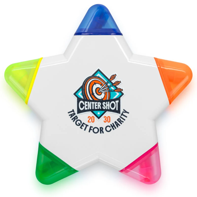 Custom Star Plastic Highlighters 1