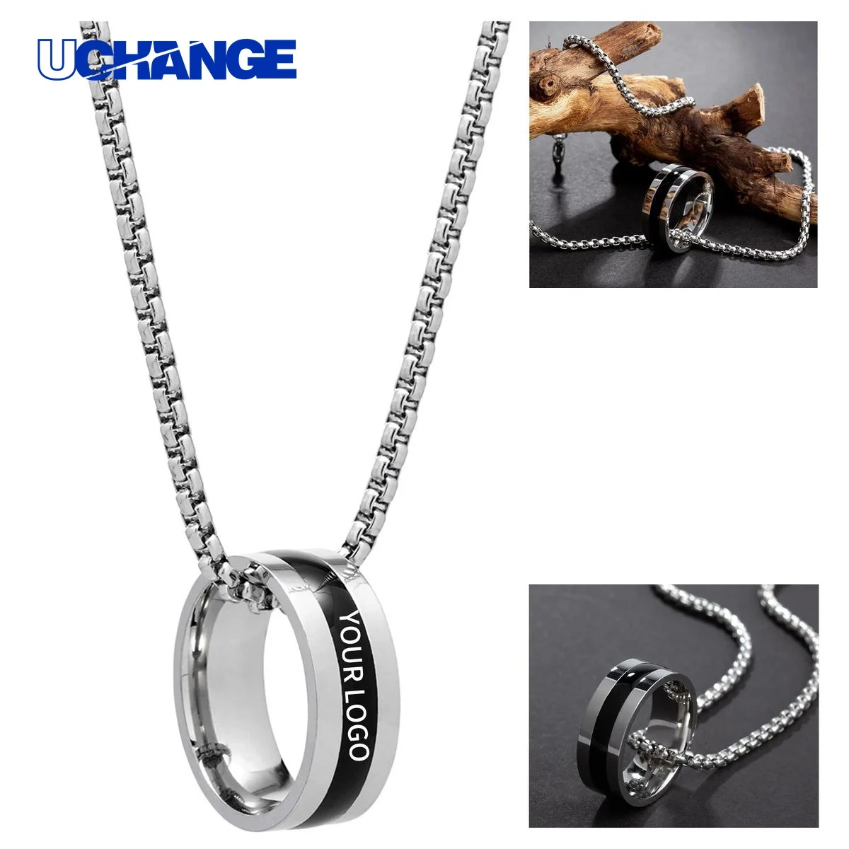 Minimalist Round Charm Necklace 1