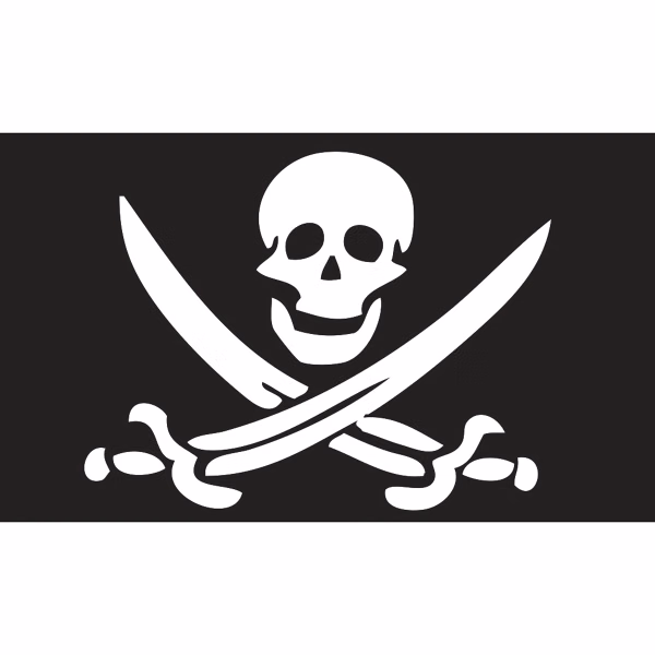 Calico Jack Rackham Motorcycle Flag