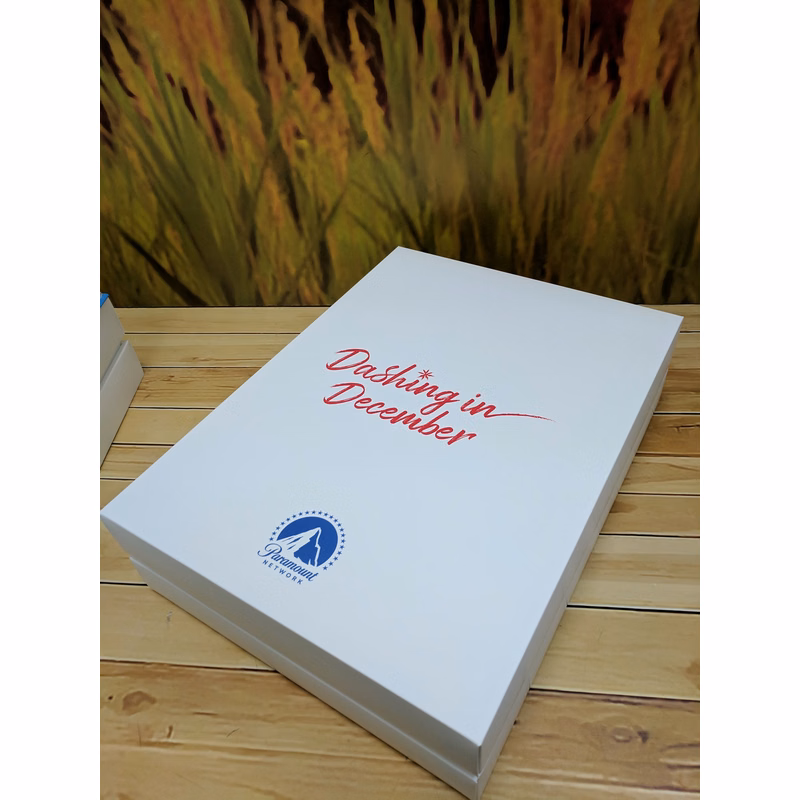 Custom Printed Full Color 2-Piece Soft Touch Luxury Gift Box - 8x8x2