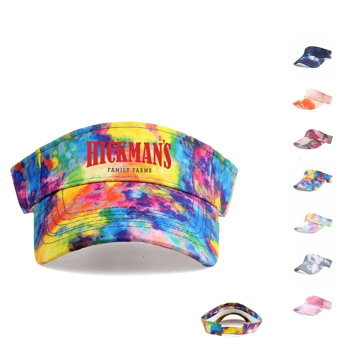 Tie Dye Sun Visor Hat 1