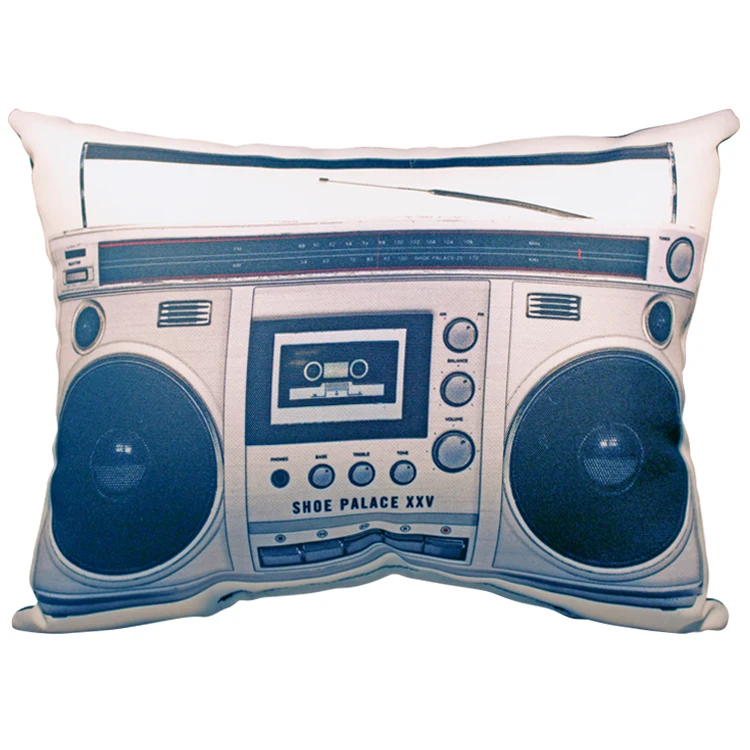 Boombox Shaped Sublimated Pillow 1
