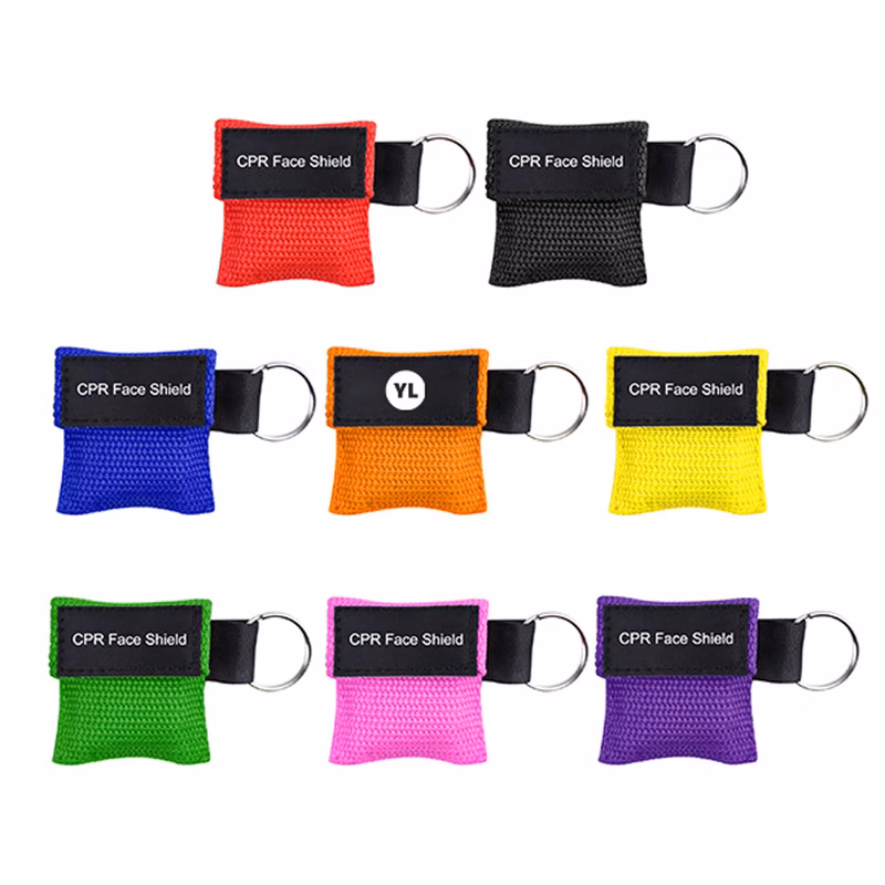 Disposable CPR Shield Mask Key Chain Ring