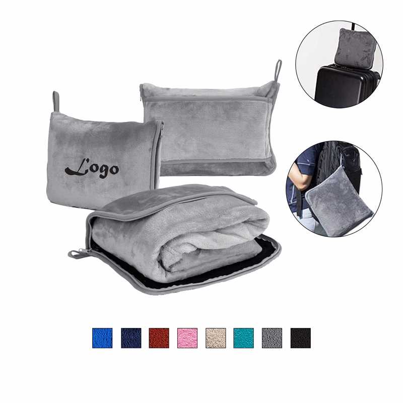 Soft Travel Blanket With Pillow
