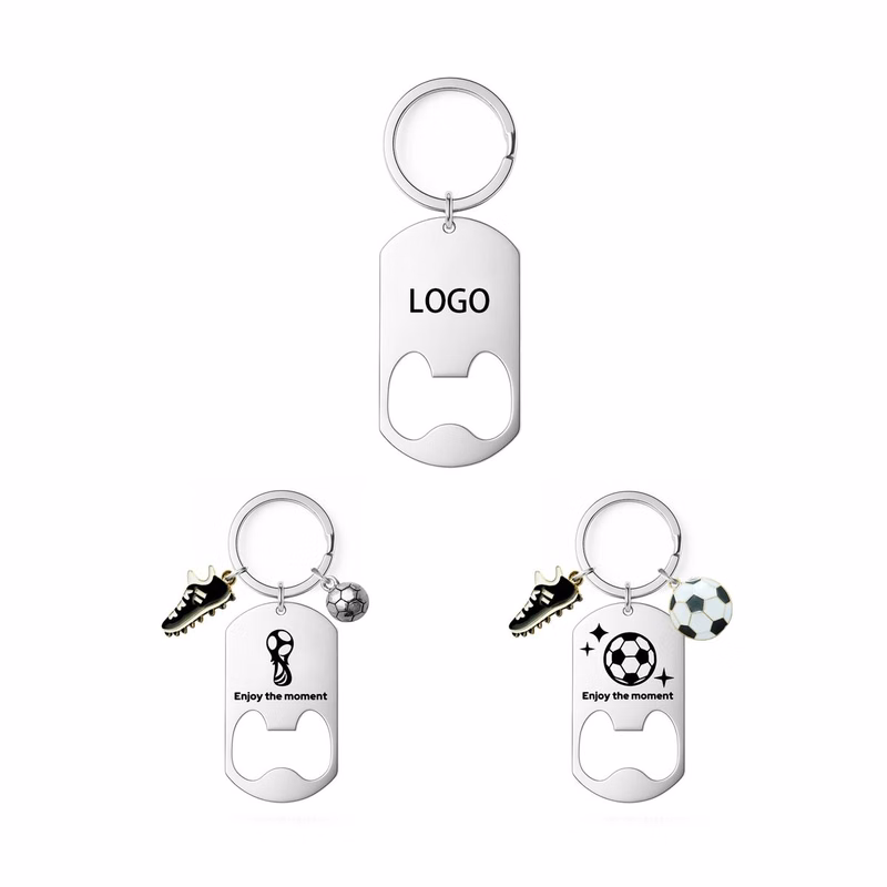 Soccer Bottle Opener Keychain