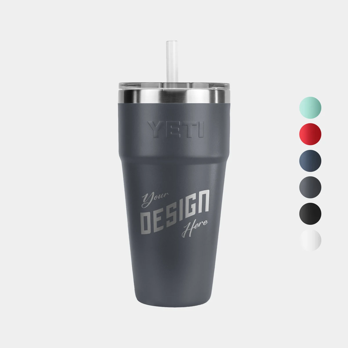 26 Oz YETI® Stainless Steel Insulated Tumbler w/ Straw 1