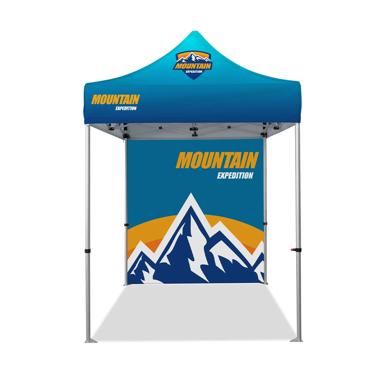 6.5'x6.5' Standard Hex Aluminum Frame Tent w/Rear Wall 1