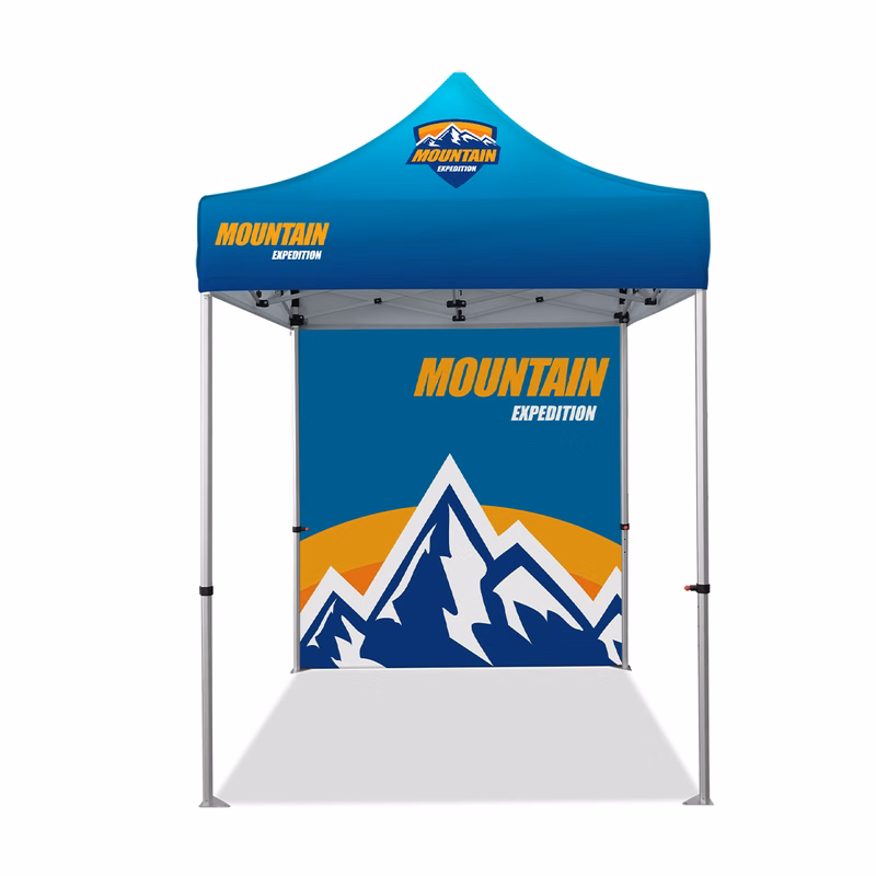 6.5'x6.5' Standard Hex Aluminum Frame Tent w/Rear Wall