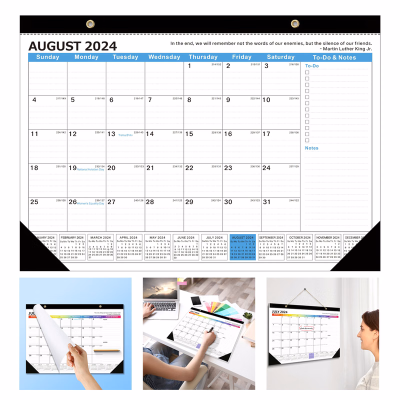 Countdown planning wall monthly planning calendar