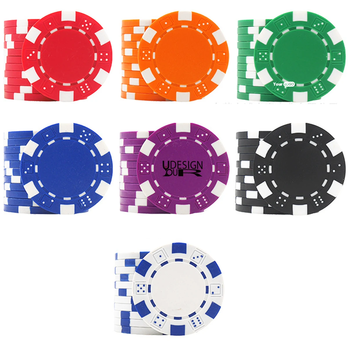 ABS Poker Chips - Multicolor, High-Quality 1