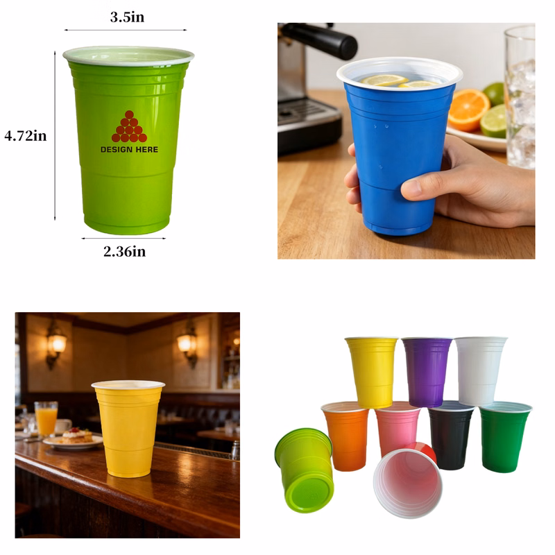 16oz Reusable Plastic Event Party Cups
