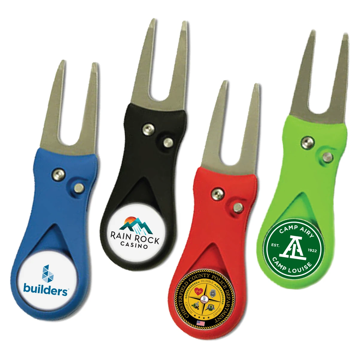 Metal Golf Divot Tool With Magnetic Ball Marker 1