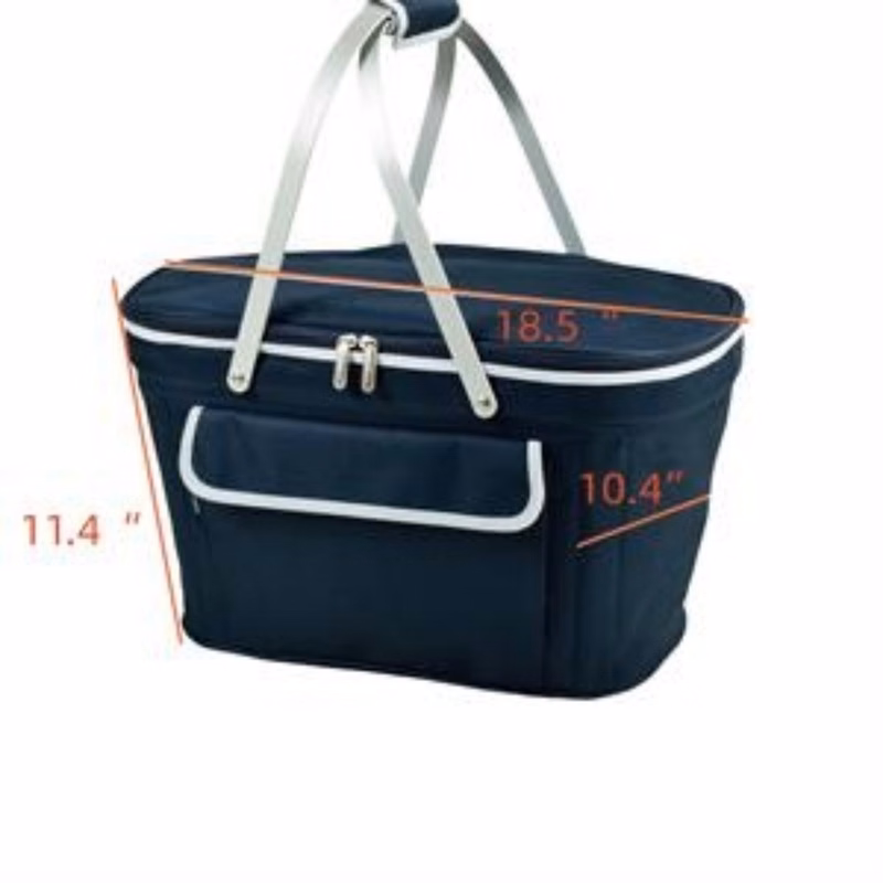 Insulated Folding Picnic Basket Cooler