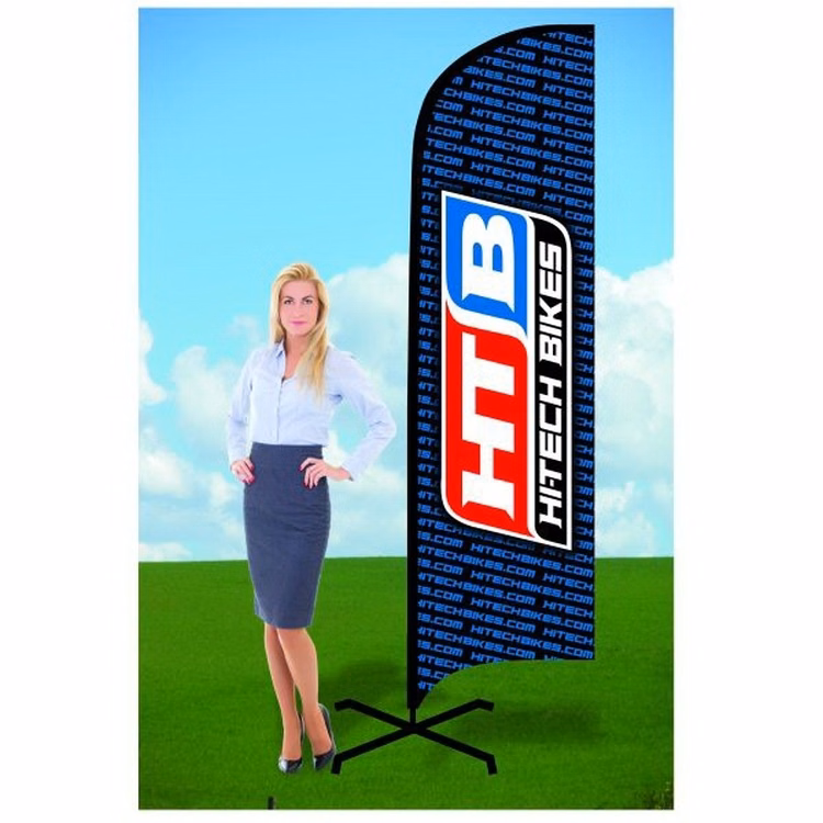 8ft Flutter Flags with X Stand-single