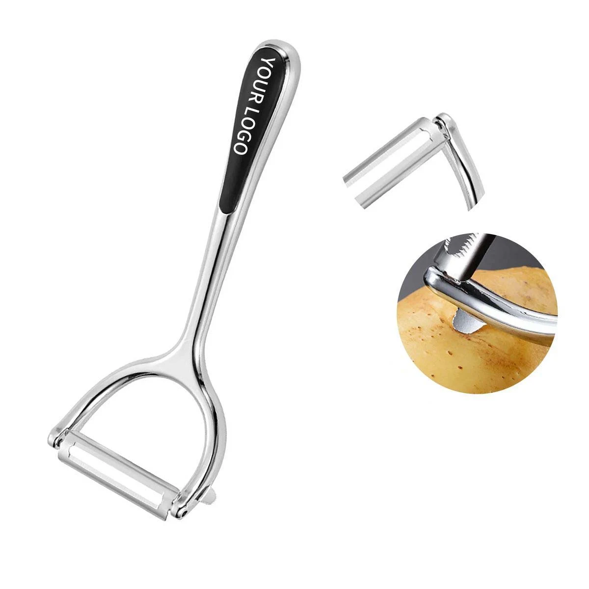 Compact Y Shaped Kitchen Peeler for Home or Professional Use 1