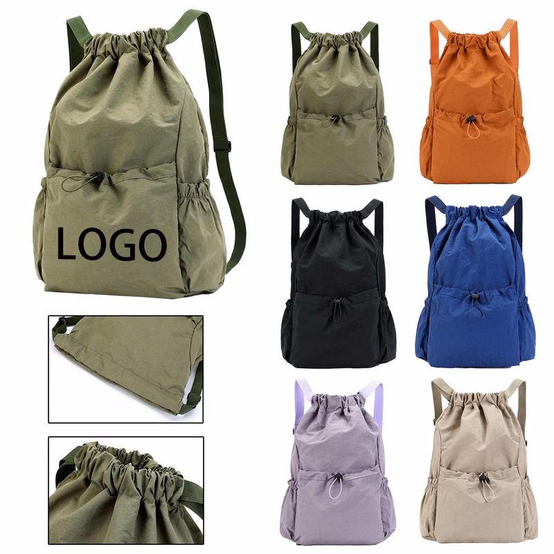 Foldable Drawstring Waterproof Backpack Bag