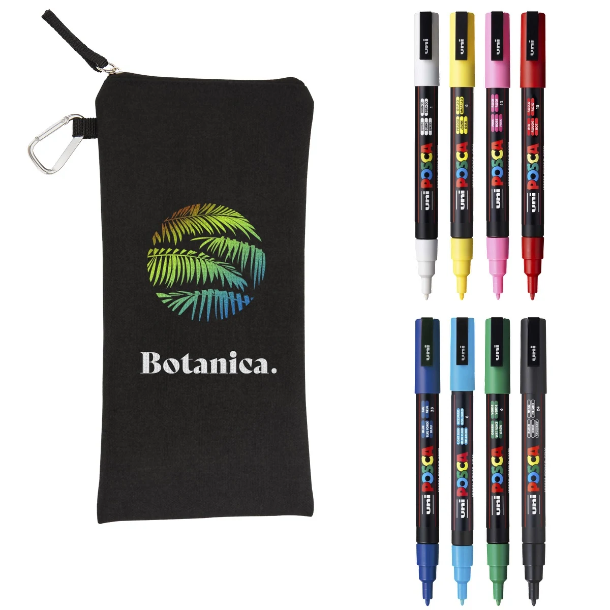 POSCA 8 Piece Basic Marker Set with Bag - Fine 1