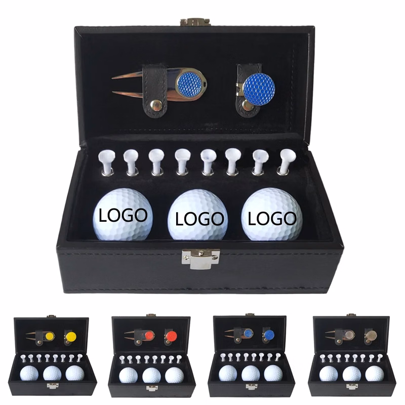 Golf Balls Tees Divot Tool Gift Set