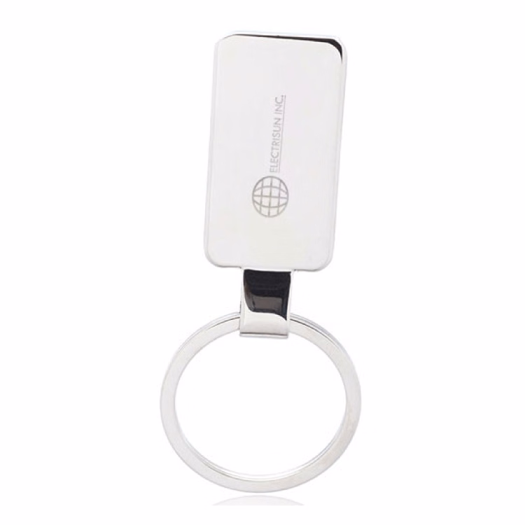 Flat Metal Keychain