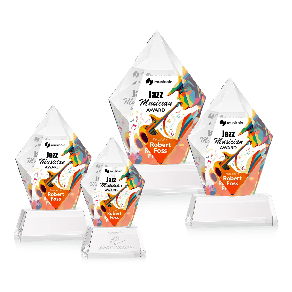 Devron VividPrint™ Award on Base - Clear 1