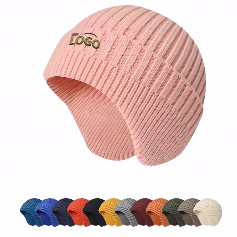 Winter Fleece-Lined Windproof Knitted Beanie