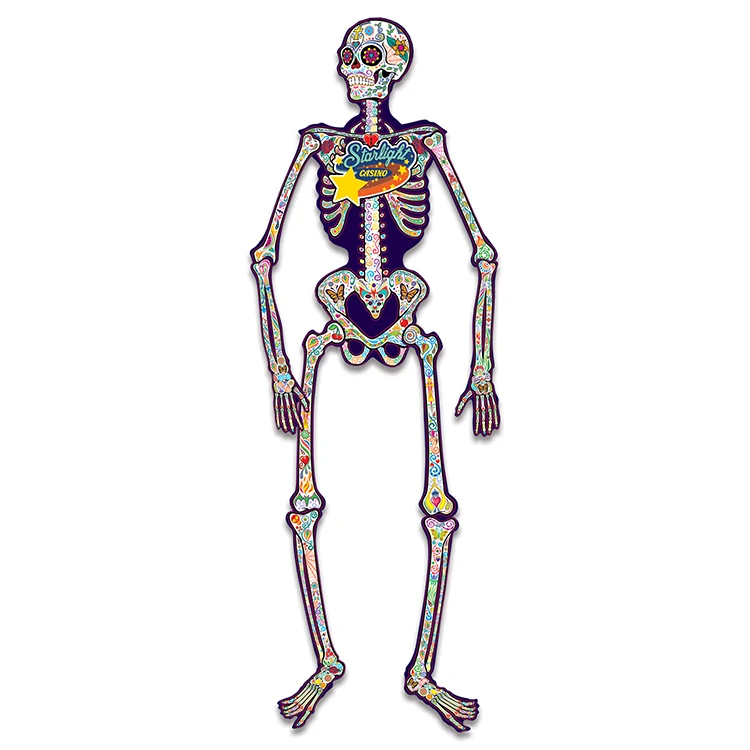 Jointed Day of the Dead Hanging Skeleton 1