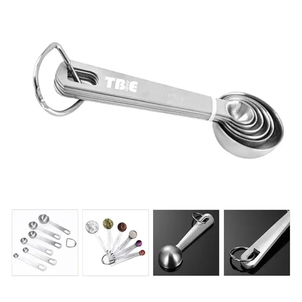 6 pcs Stainless Steel Measuring Spoons 1