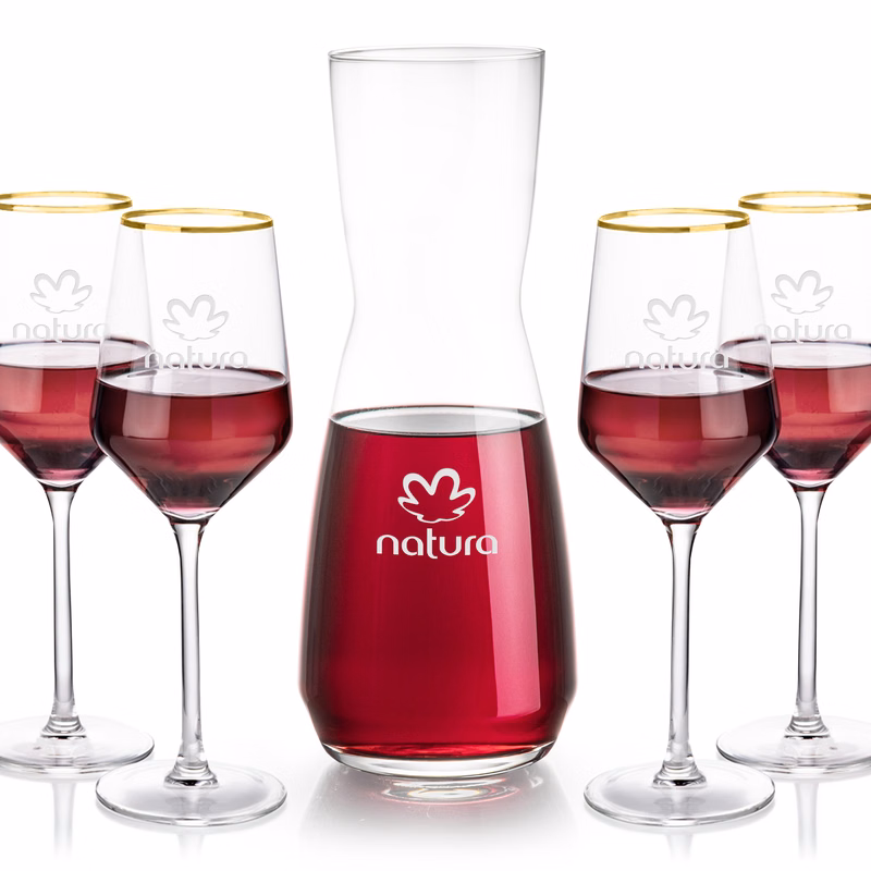 Mason Carafe & Tucson Gold Rim Wine