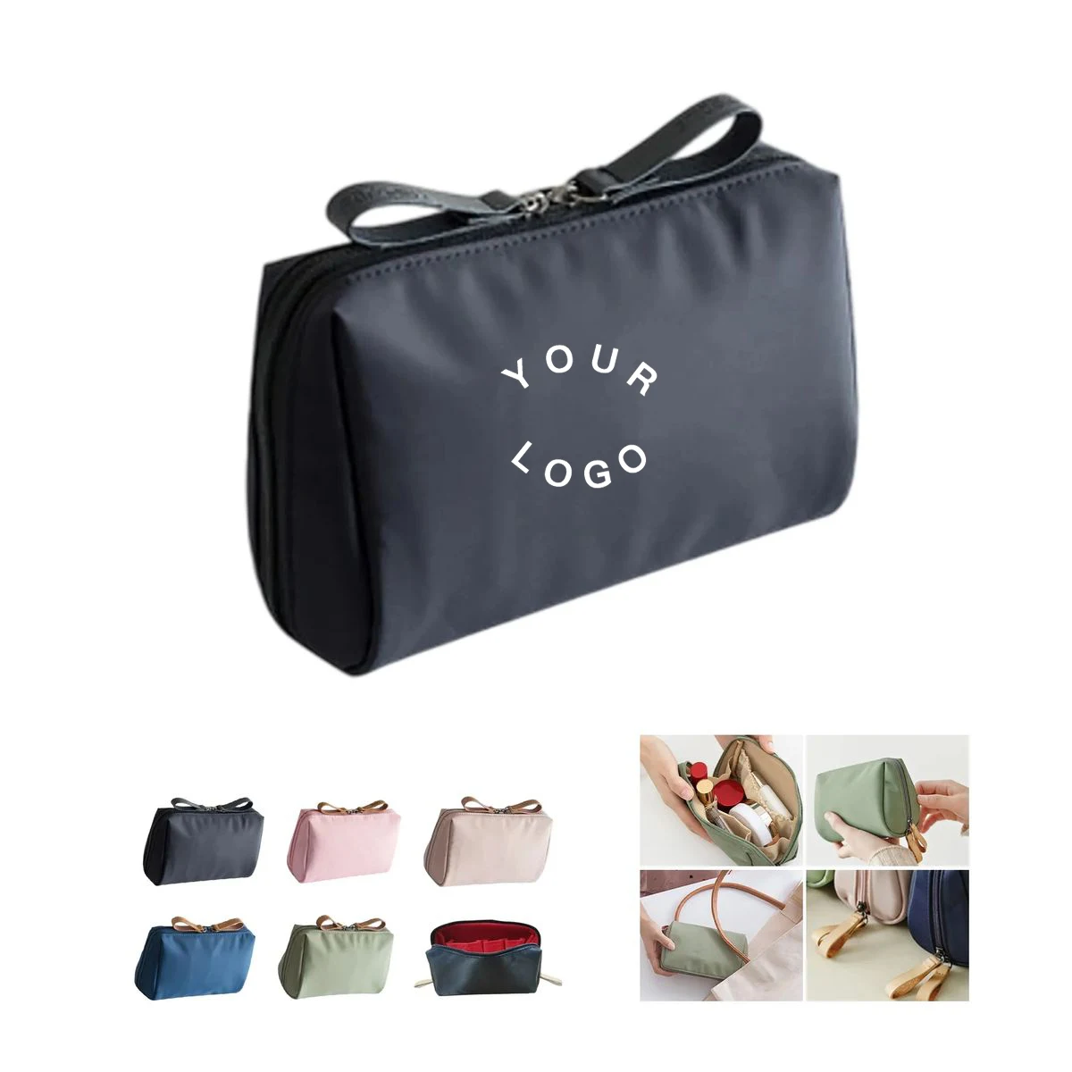 Compact Cosmetic Bag for Makeup Storage 1