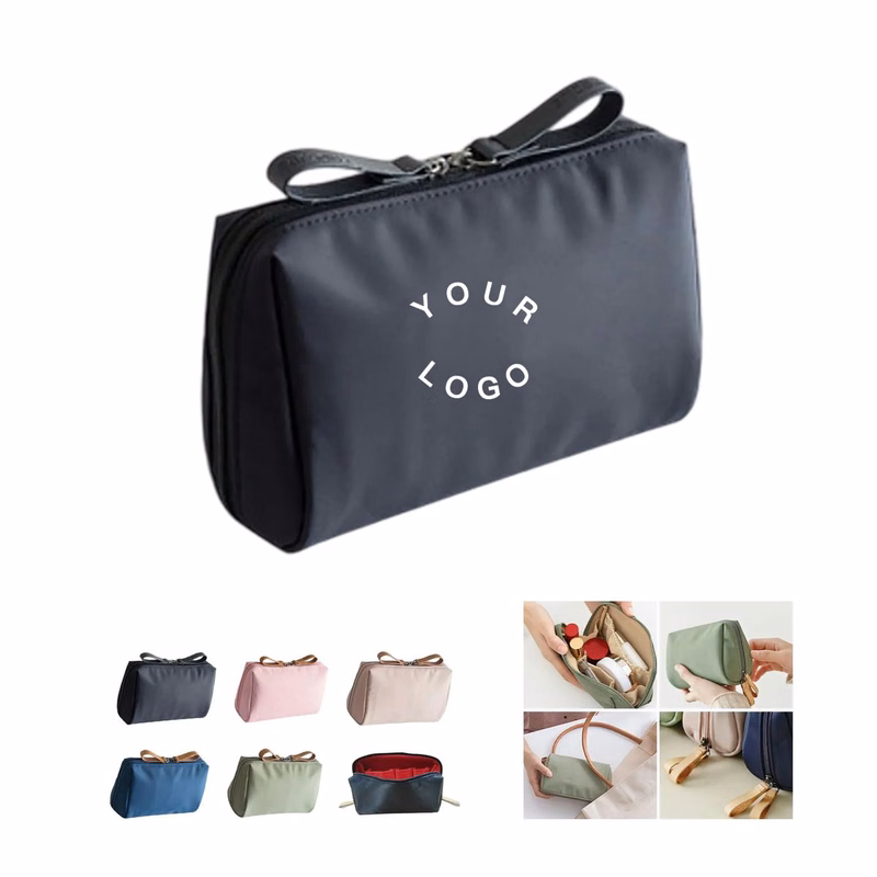 Compact Cosmetic Bag for Makeup Storage