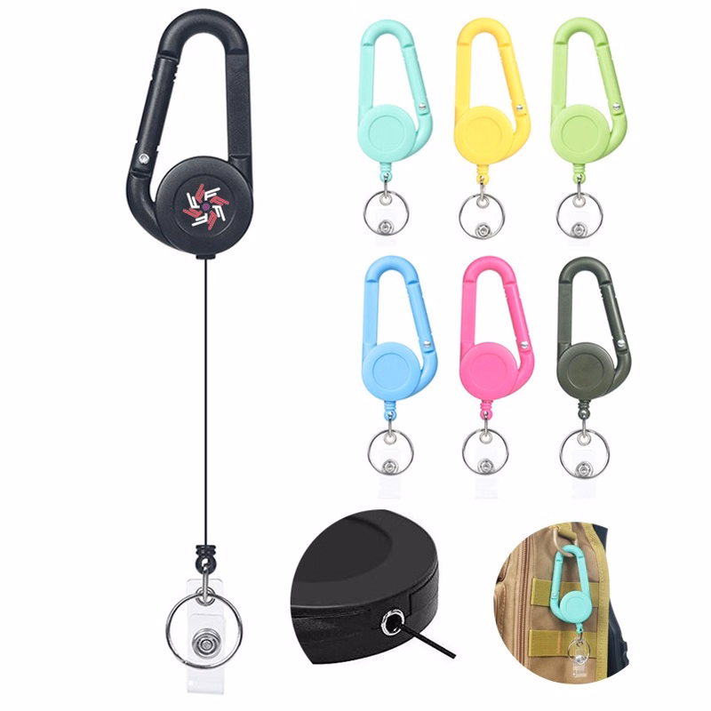 Outdoor Retractable Carabiner Keychain