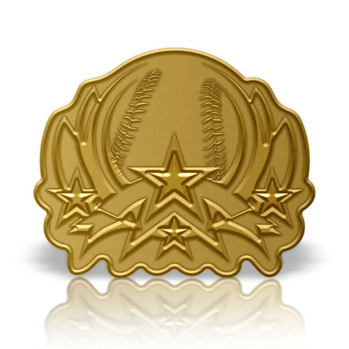 Die Struck Solid Iron Lapel Pin with Shiny Plating - Gold, Silver, Copper, Bronze 1