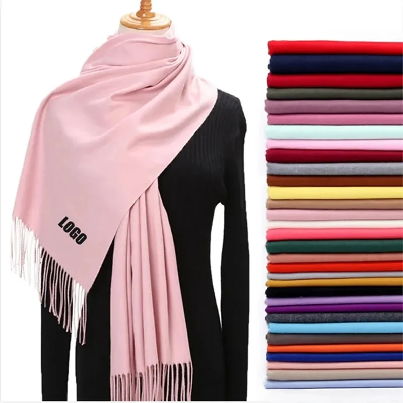 Large Soft Cashmere Feel Pashmina Shawl Scarf 1