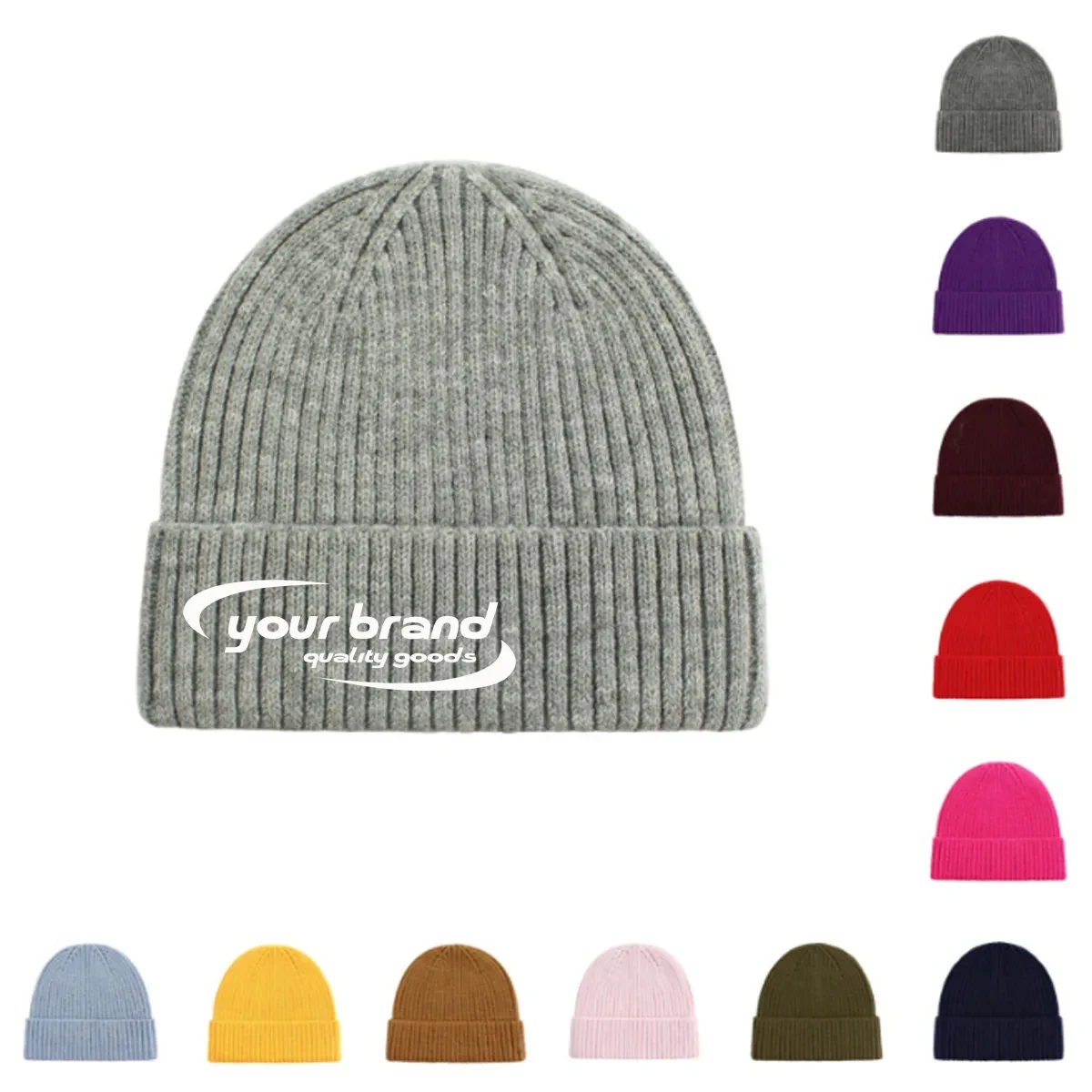 Classic Men's Warm Winter Hat Acrylic Knitted 1