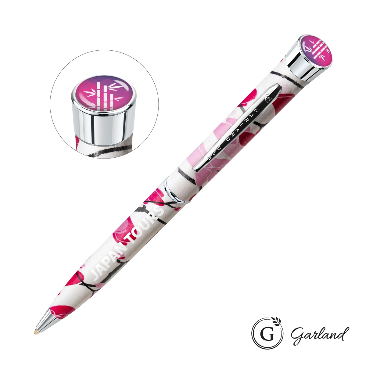 Garland® Liberty Custom Ballpoint Pen - Chrome 1
